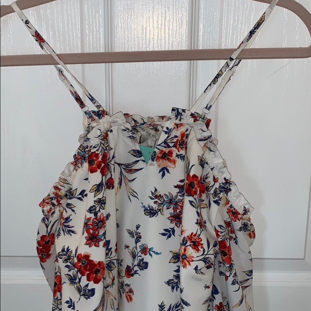 Tatie Cold Shoulder Bell Sleeve Blouse